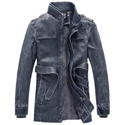 Men's Thermal Denim Parka with Sherpa Lining, High Collar and Multifunctional Pockets Shop Velvia