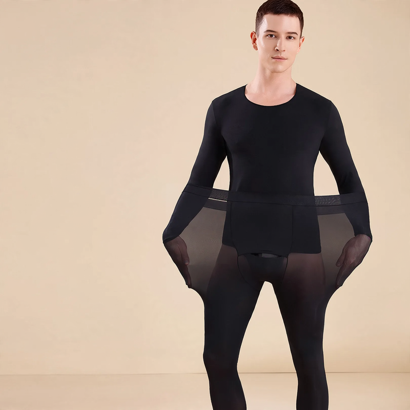 Men's thermal underwear set, seamless, shaping