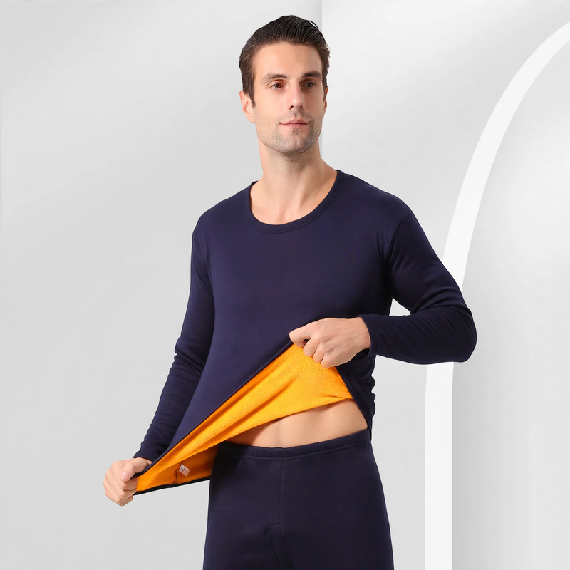 Thermo Set for couples, lined, round neck