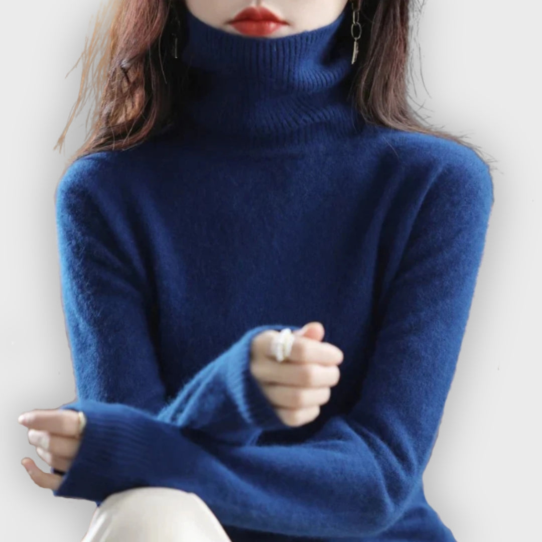 Shop Velvia | Cashmere Turtleneck Sweater