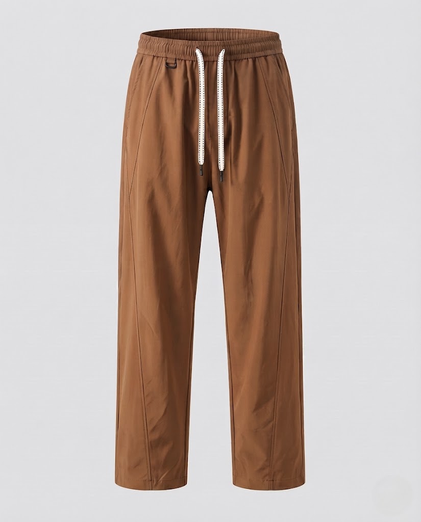 Men's Loose Outdoor Casual Pants with Drawstring Waist and Straight Leg Shop Velvia