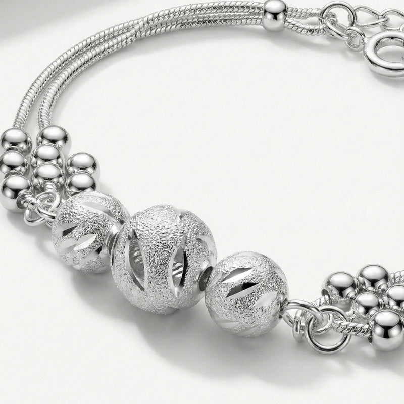 Ladies Multi-Strand Bracelet with Decorative Beads