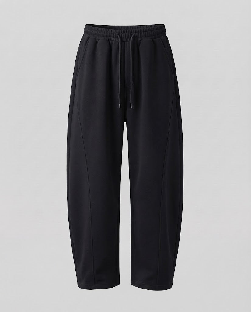 Men's Wide Relaxed Lounge Jogging Pants with Drawstring Waist and Flowing Palazzo Cut Shop Velvia