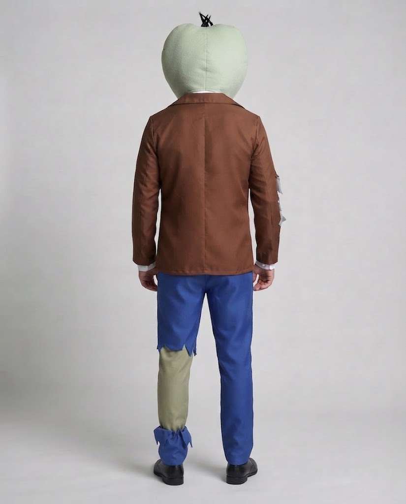 Men's Zombie Costume with Creative Head Accessory and Torn Details Shop Velvia