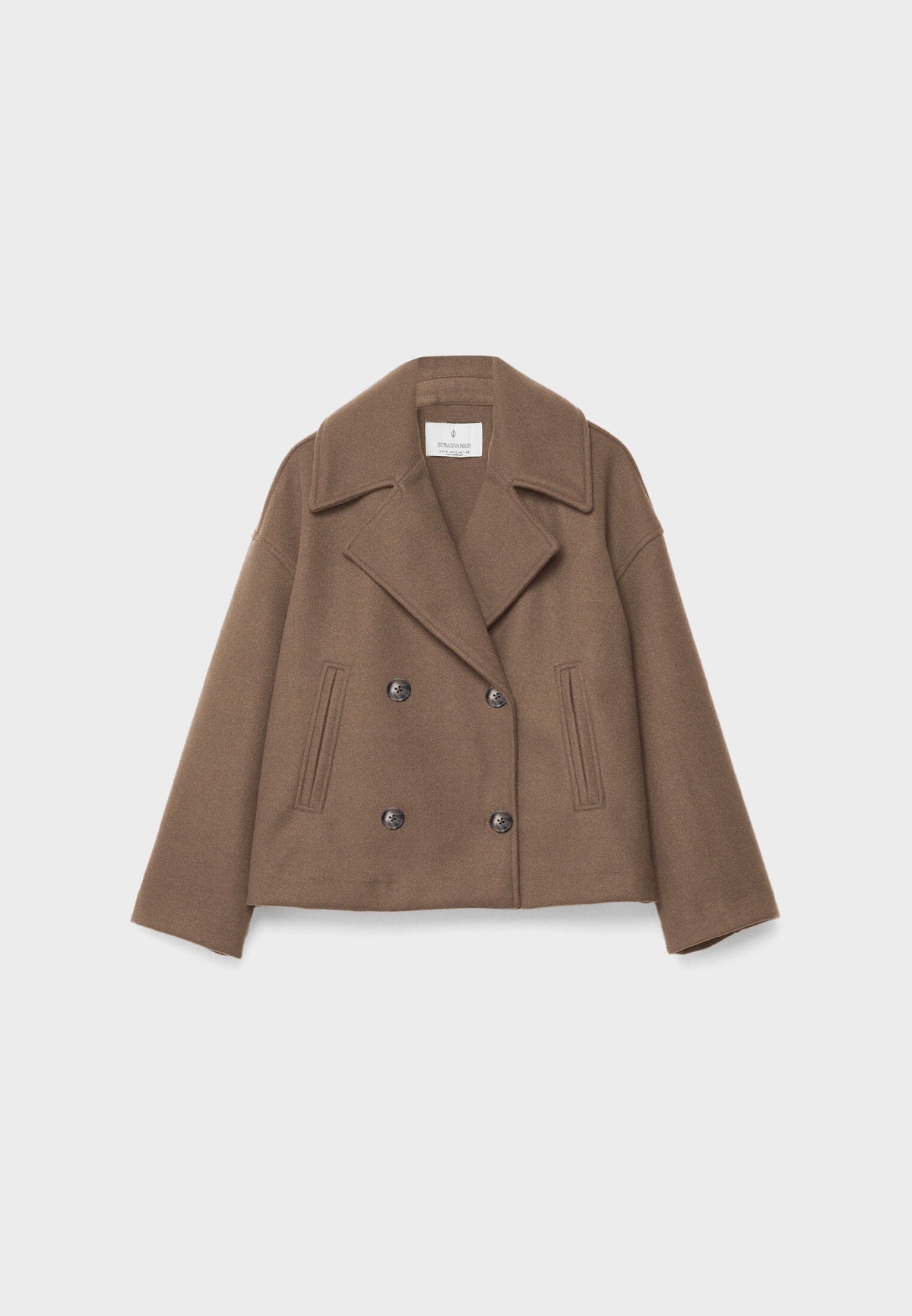 Ladies short double-breasted coat