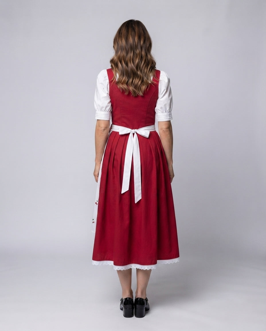 Women’s traditional dirndl dress with detail-oriented linen top Shop Velvia