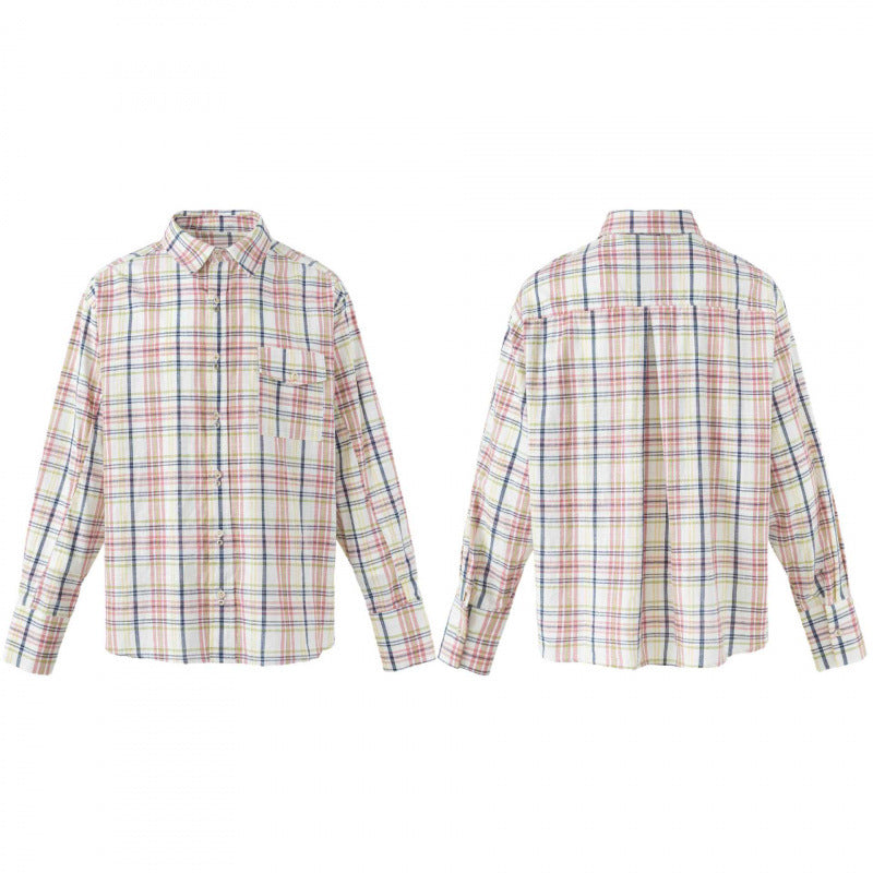 Unisex Checked Overshirt-Jacket with Chest Pocket and Boxy Cut Shop Velvia
