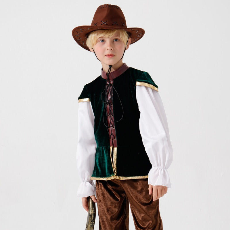 Boys Wild West Costume with Hat and Pistol Shop Velvia