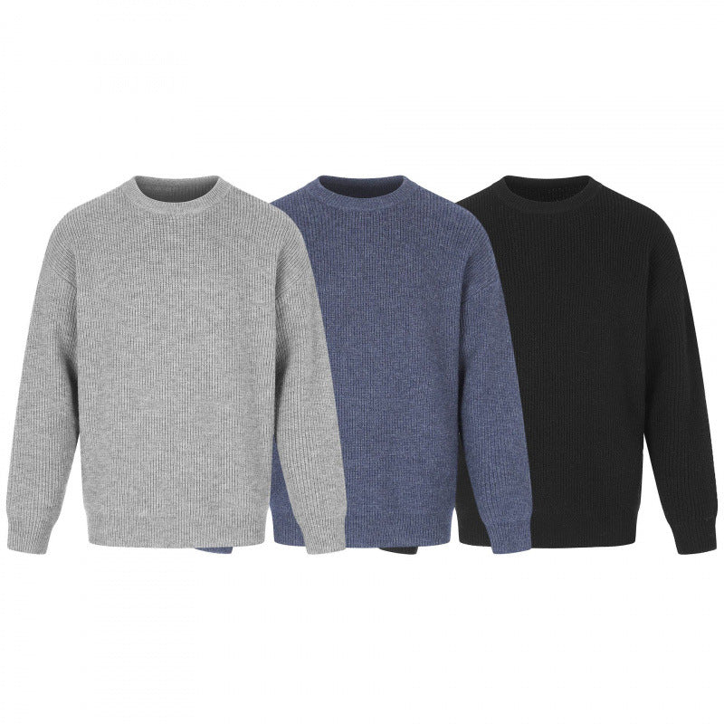 Unisex Soft Oversized Ribbed Sweater with Relaxed Fit and Tonal Texture Shop Velvia
