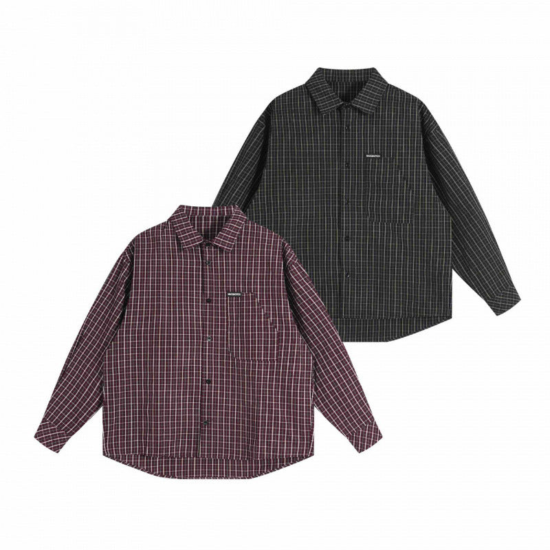 Unisex Oversize Shirt Jacket with boxy cut, shirt collar and patch breast pocket Shop Velvia