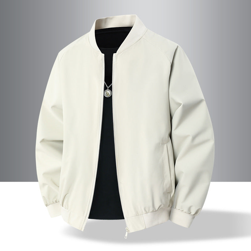 Men's lightweight urban military bomber jacket with elastic waistband, zipper, and side pockets Shop Velvia