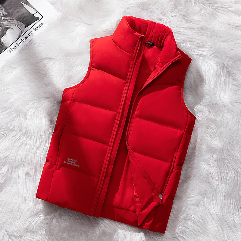 Women's quilted vest with thermal insulation and stand-up collar Shop Velvia