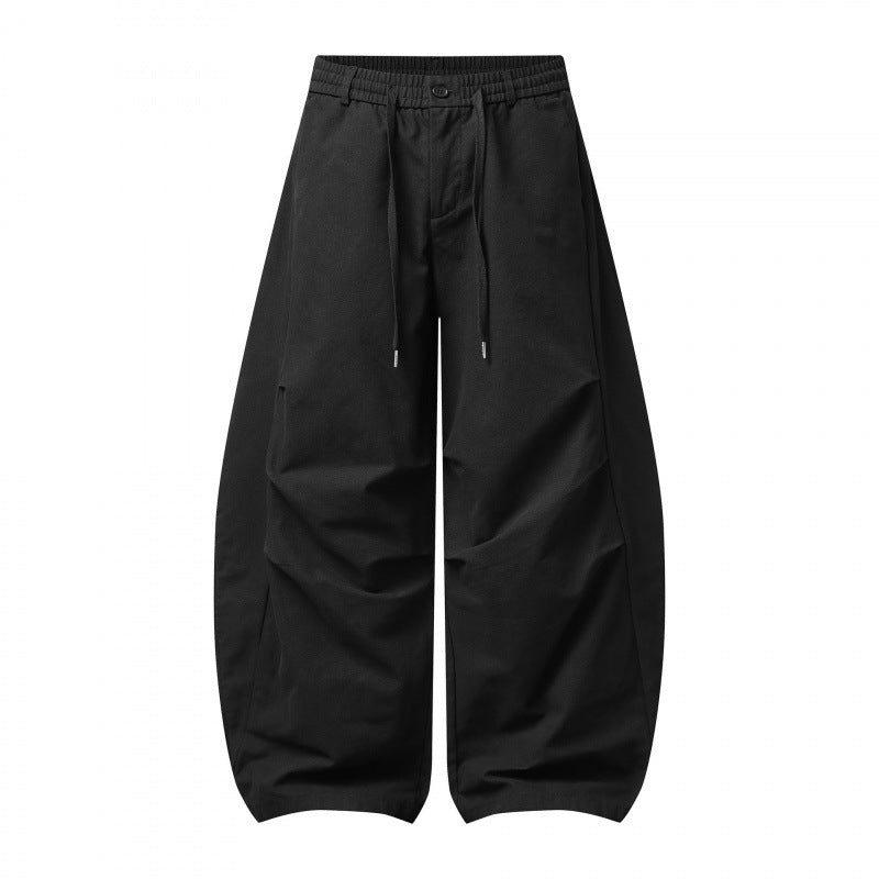 Unisex Oversize Balloon Pants with drawstring waistband and boxy silhouette Shop Velvia