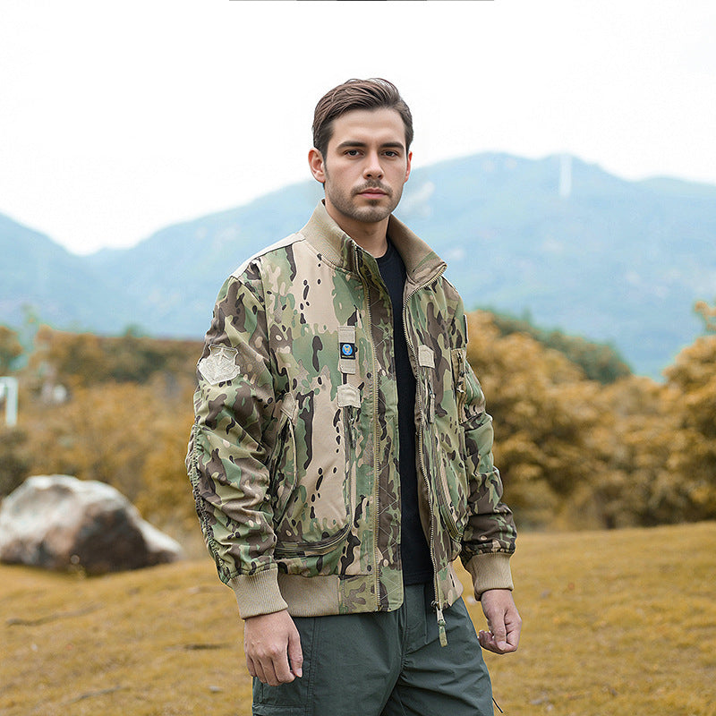 Men's bomber jacket pilot style lightly padded with two-way zipper and arm pocket Shop Velvia