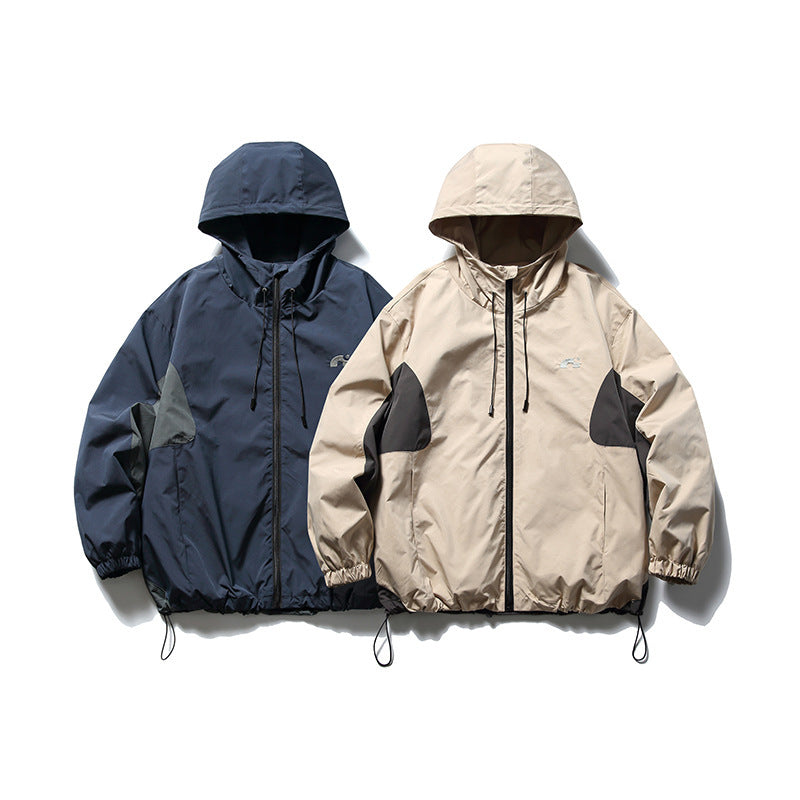 Unisex Technical Hooded Overjack in Boxy Cut with Drawstring Hem Shop Velvia