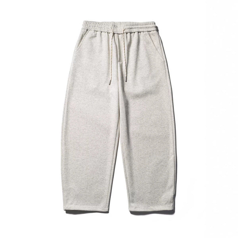 Men's loose-fitting sweatpants with elastic drawstring waistband and cropped leg Shop Velvia