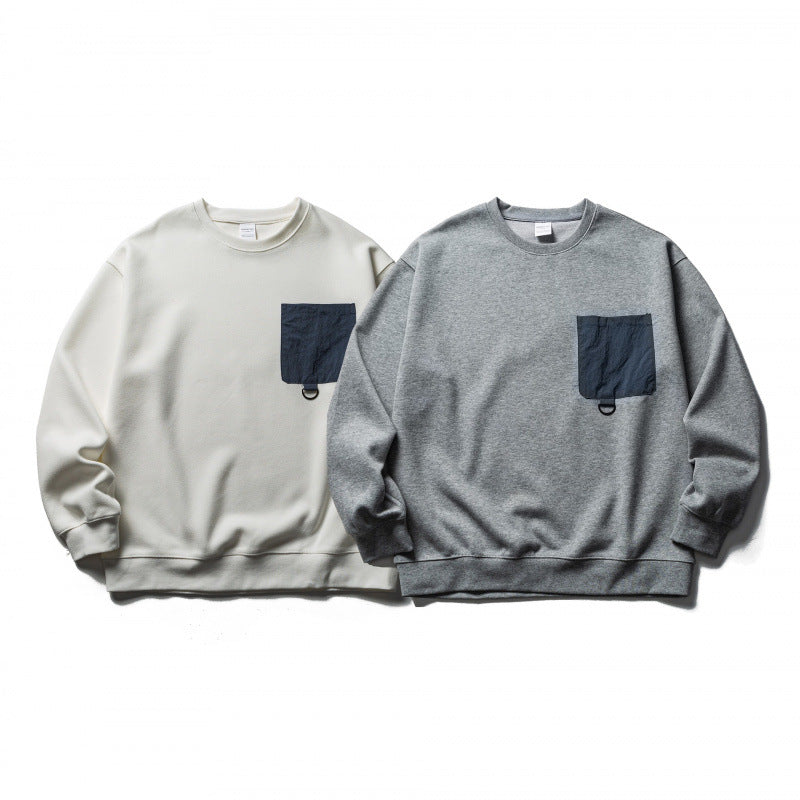 Unisex Oversized Sweatshirt with applied chest pocket and D-ring Shop Velvia