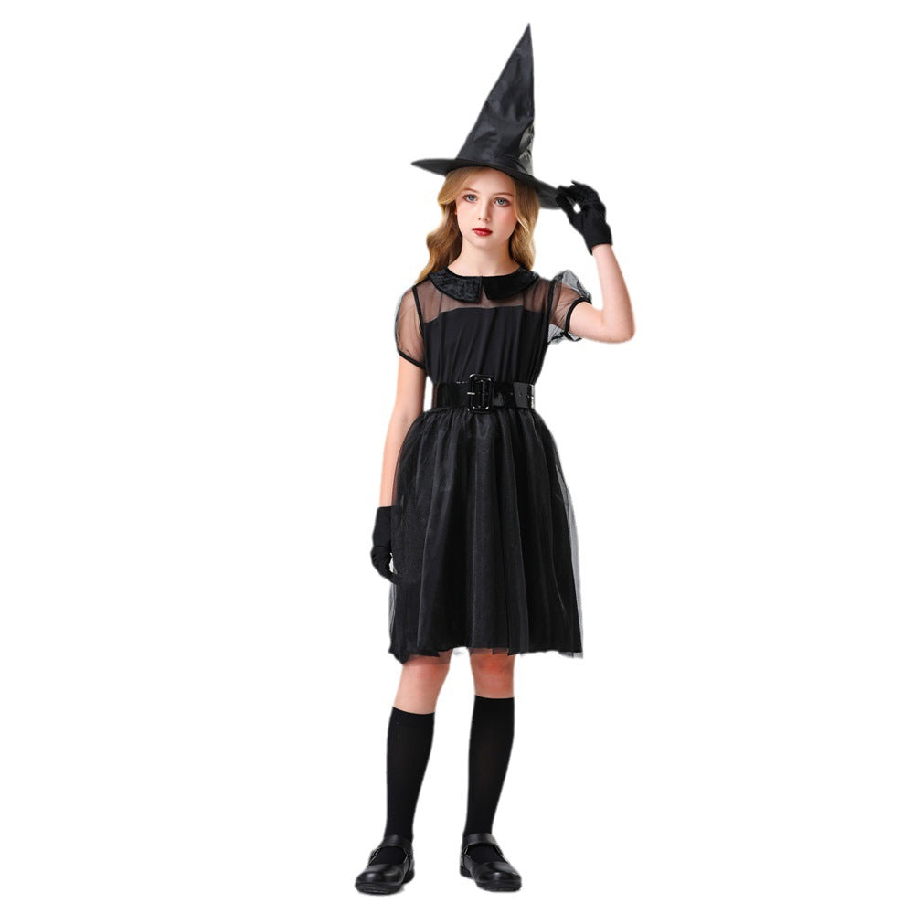 Girl Witch Costume with Tulle Skirt and Accessories Shop Velvia