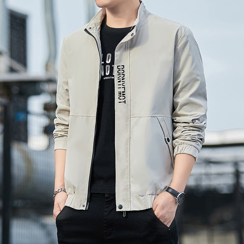 Men's Lightweight Urban Tech Blouson with Nanocoating, Stand Collar and Concealed Zipper Pockets Shop Velvia