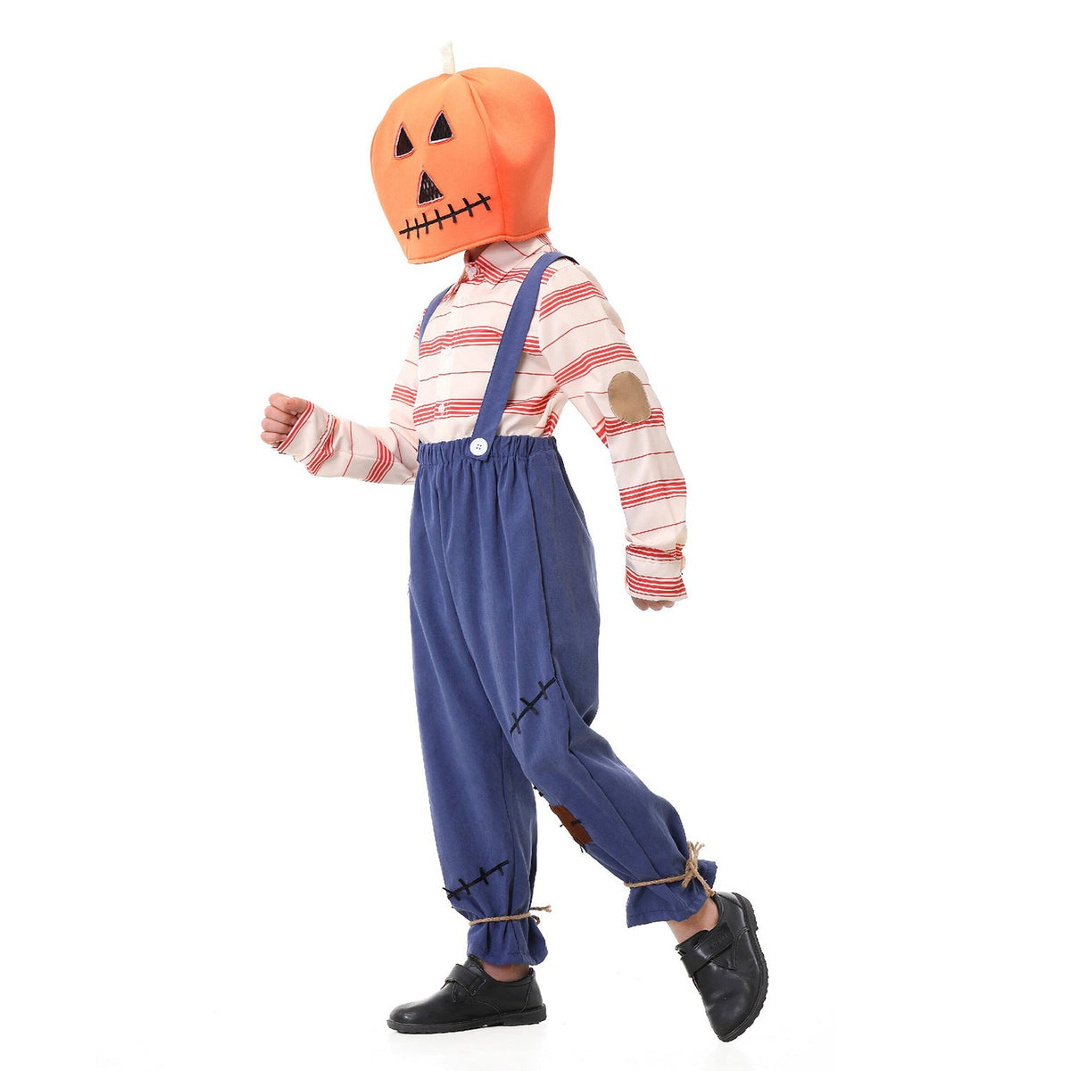 Children's Costume as Pumpkin Farmer Shop Velvia