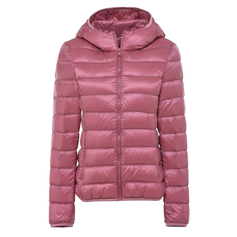 Shop Velvia | Padded jacket with hood - Lightweight transitional jacket for everyday and outdoor