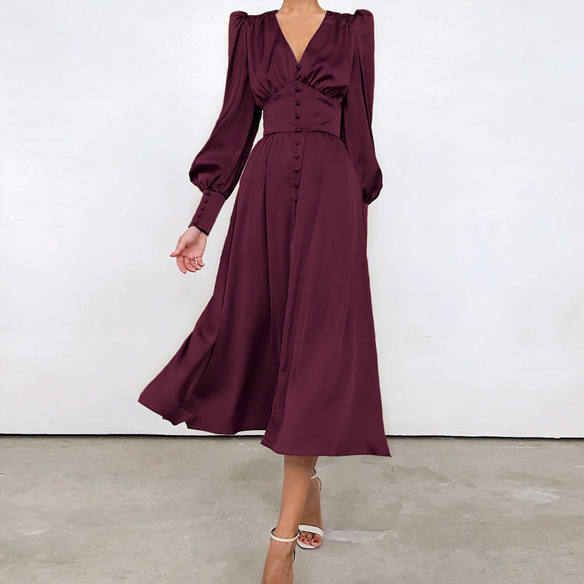 Shop Velvia | Elegant Satin Dresses for Spring and Summer