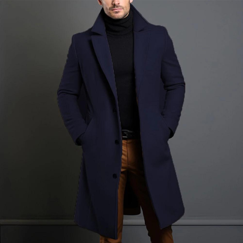 Shop Velvia | Wool coat for men - Weather resistant