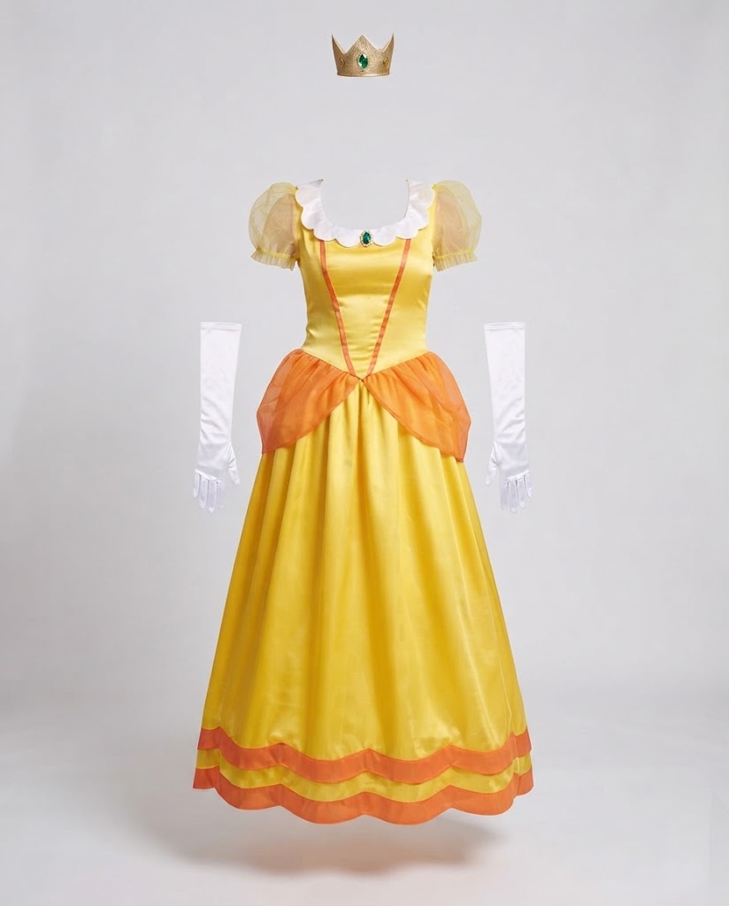Women’s princess costume with ruffles and accessories Shop Velvia