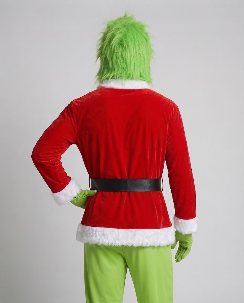 Men's costume as green Christmas spirit Shop Velvia