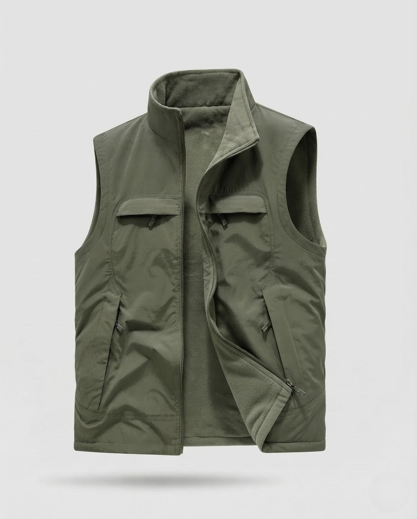 Men's Practical and Versatile Fleece Vest Shop Velvia