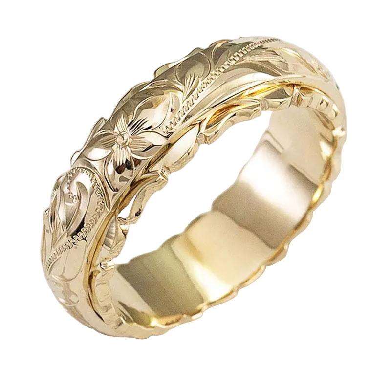 Vintage Gold Flower Ring