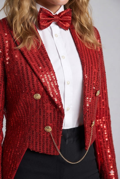 Women festive glitter blazer Shop Velvia