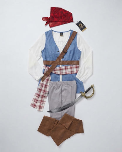 Women's Pirate Costume with Detail Embellishments Shop Velvia