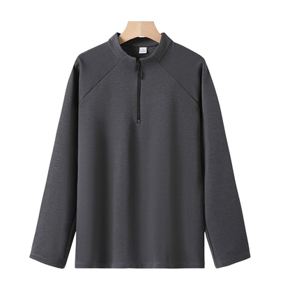 Breathable sweatshirt with stand-up collar, 320g