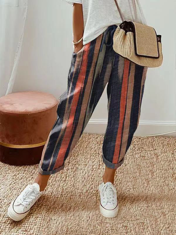 Shop Velvia | Casual Cotton Linen Pants for Women
