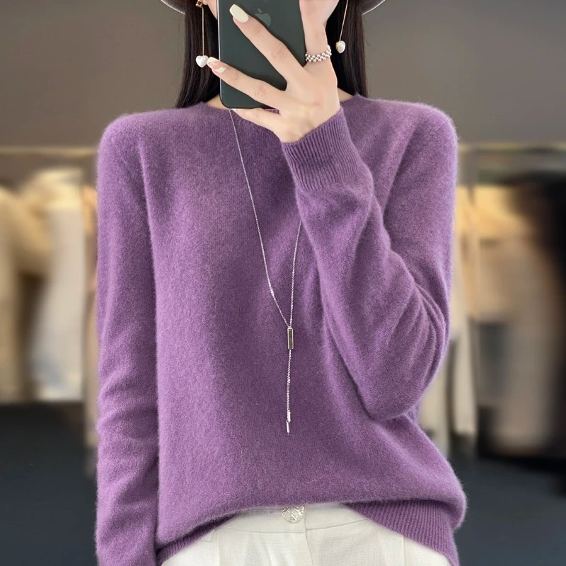 Shop Velvia | Cashmere Pullover Women Stylish Round Neck, Soft & Comfortable