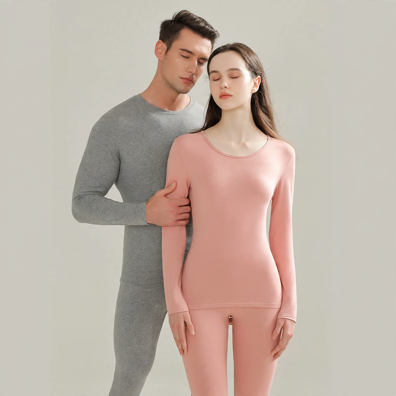 Antibacterial thermal underwear set made of cotton