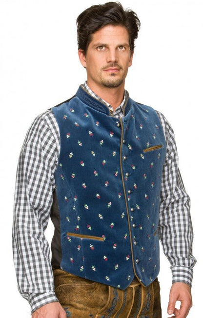 Men's traditional waistcoat with intricate embroidery Shop Velvia