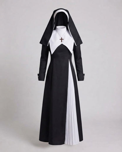 Women's Nun Costume with Cross and Hood Shop Velvia