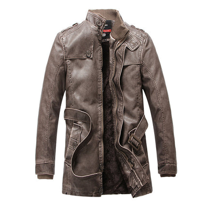 Men's Thermal Denim Parka with Sherpa Lining, High Collar and Multifunctional Pockets Shop Velvia