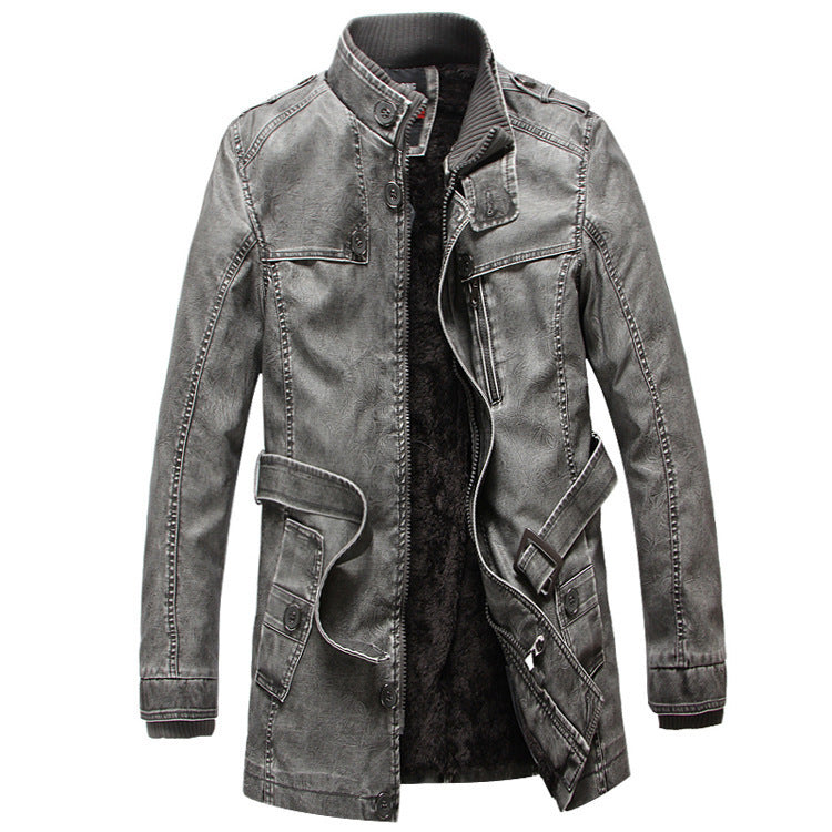 Men's Thermal Denim Parka with Sherpa Lining, High Collar and Multifunctional Pockets Shop Velvia