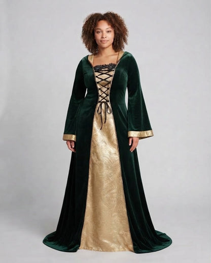 Women Elegant Gown-Dress in Medieval Style Shop Velvia