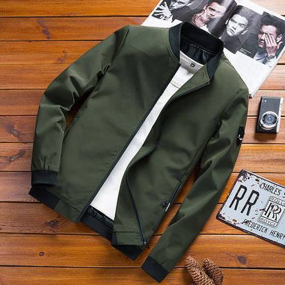 Men's urban lightweight bomber jacket with concealed two-way zipper, ribbed cuffs and arm pocket Shop Velvia