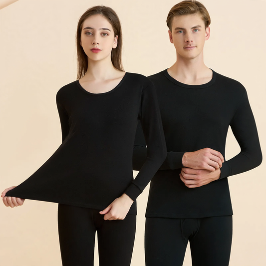 Cotton thermal underwear set for ladies and gentlemen