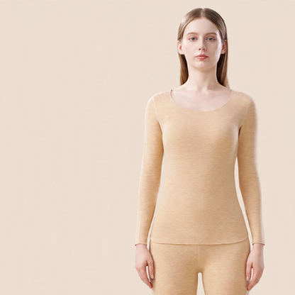 Women's Thermal Underwear Set, warming, Round Neck