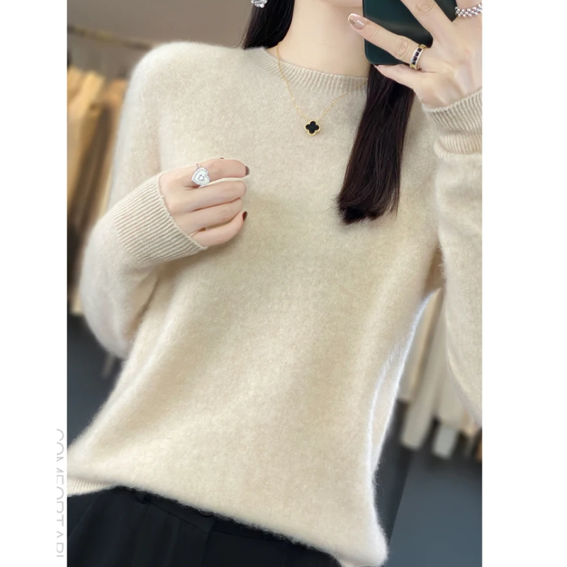 Shop Velvia | Cashmere Pullover Women Stylish Round Neck, Soft & Comfortable