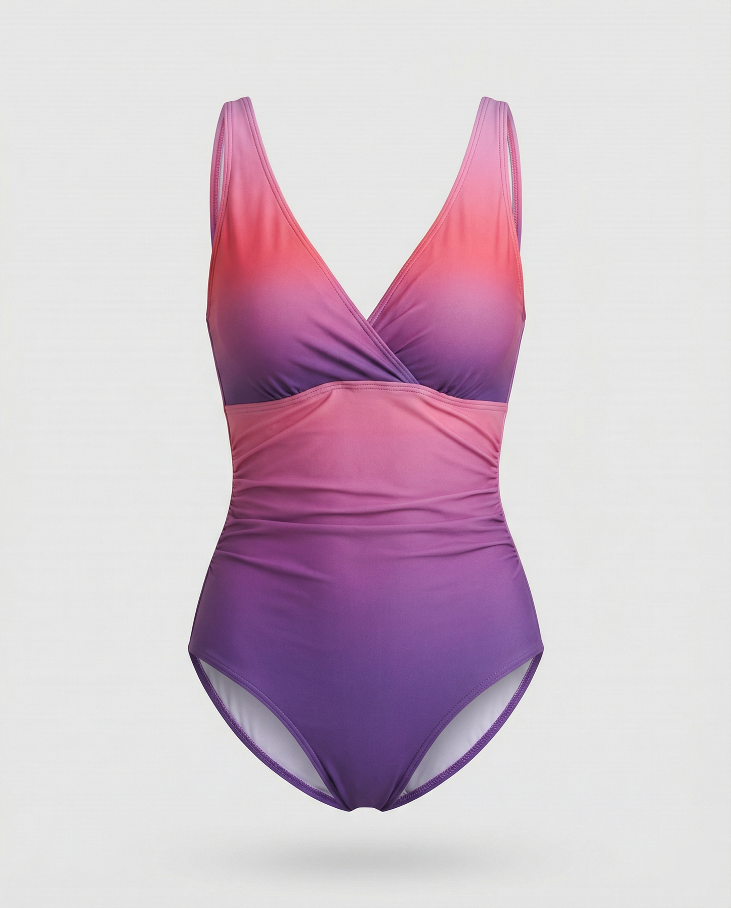 Tricolor Swimsuit with Flat Sole