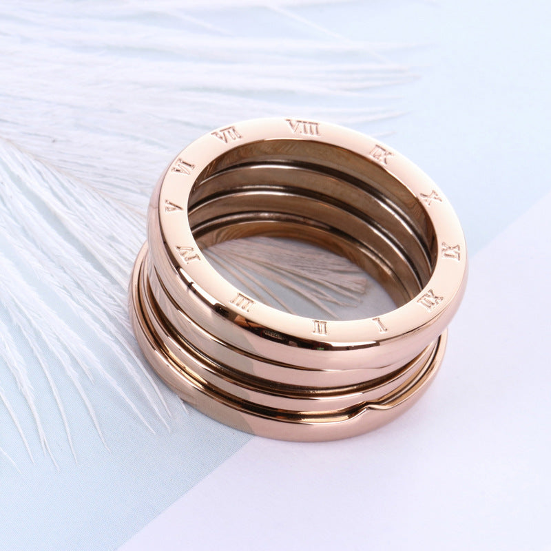 Shop Velvia | Titan steel Rose gold Ring