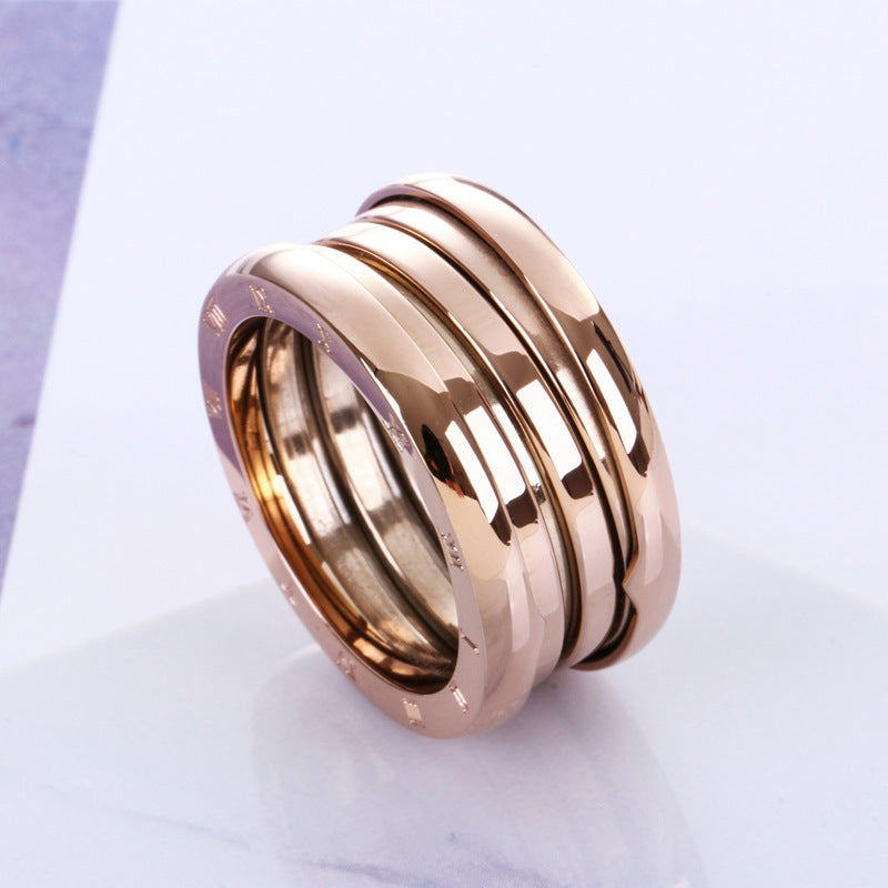 Shop Velvia | Titan steel Rose gold Ring