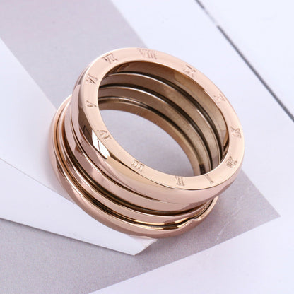 Shop Velvia | Titan steel Rose gold Ring
